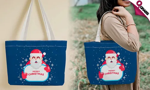 Santa-Themed Shopping Bag!